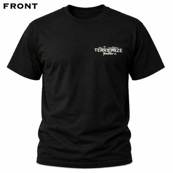 T-Shirt Fear and Faith...BLACK